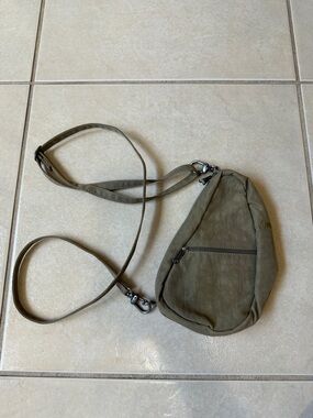 Ameribag Healthy Bag Black Mini Small Crossbody Baglett Sling 8X5 Olive/Beige